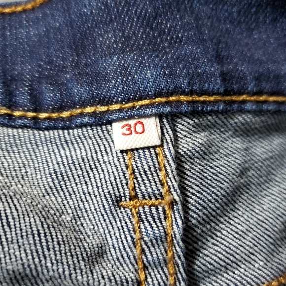 Levis Womens Capri Jean Pants Cuffed Opening Size 30 - Picture 6 of 7